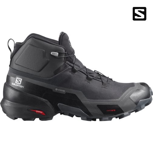 Botas Montaña Salomon Cross Hike Mid GTX Hombre Negros | MX QZKF469